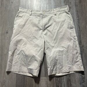 Adidas Tan Flat Front Shorts Lightweight active wear